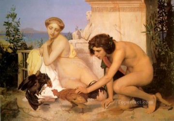 Le Cock Fight Orientalisme Arabe Grec Jean Léon Gerome Peinture à l'huile